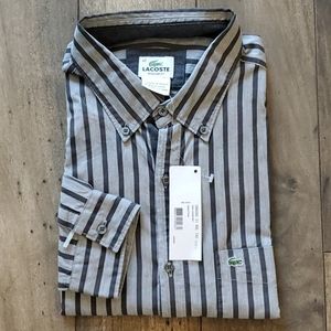 Lacoste Men's Cotton Regular Fit Button Down Shirt